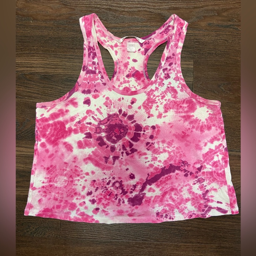 Vintage Victoria’s Secret cropped racerback tank top - size L - Picture 1 of 3